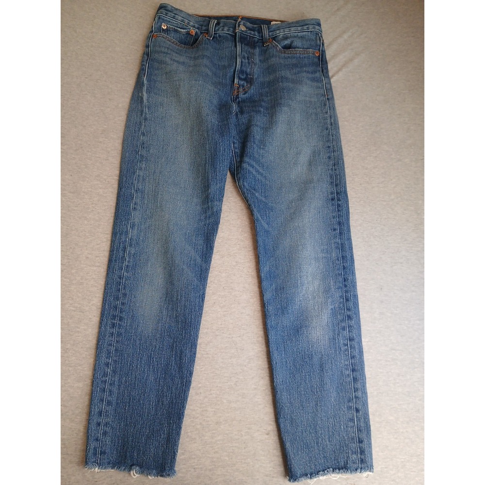 Levis Jeans 29 White Oak Cone Denim Slim Leg Button Fly Medium Wash Retro
